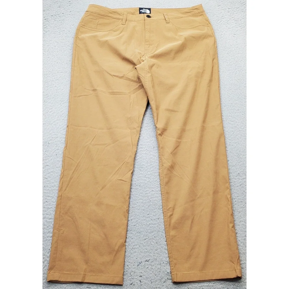 The North Face Chino Pants Mens 36 Brown Hiking Performance Straight Leg
